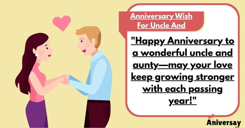 Anniversary Wish For Uncle And Aunty