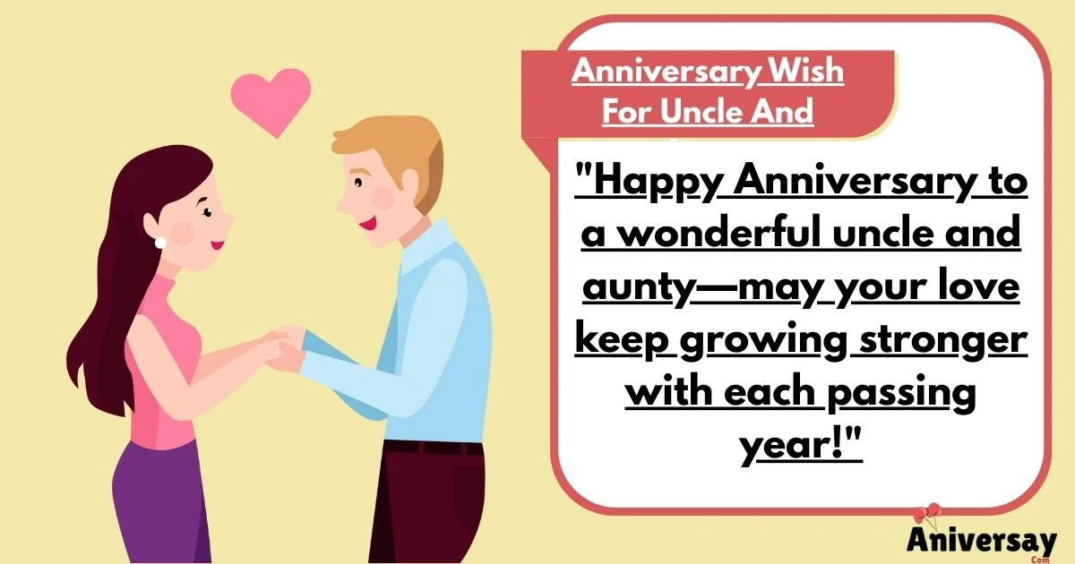 Anniversary Wish For Uncle And Aunty