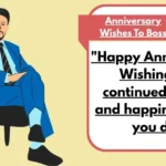 Anniversary Wishes To Boss