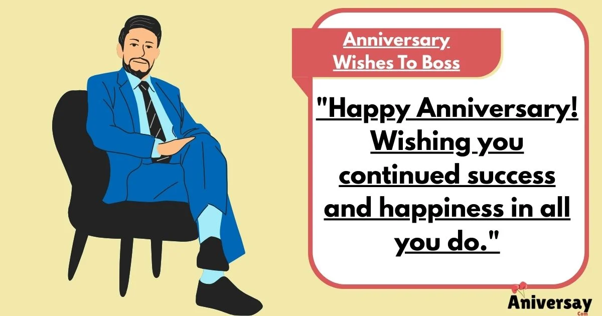 Anniversary Wishes To Boss