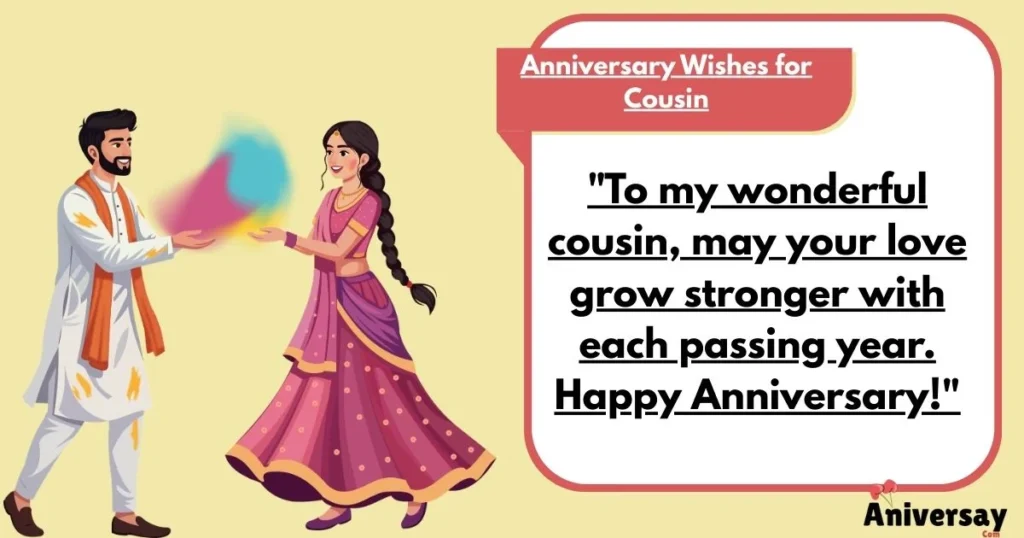 Anniversary Wishes For Cousin