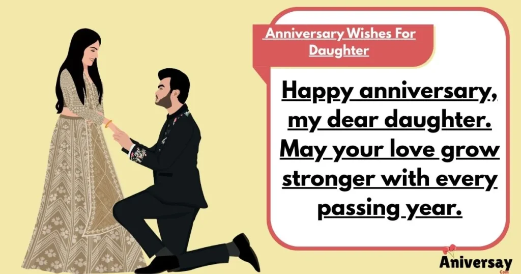 Anniversary Wishes For Daughter