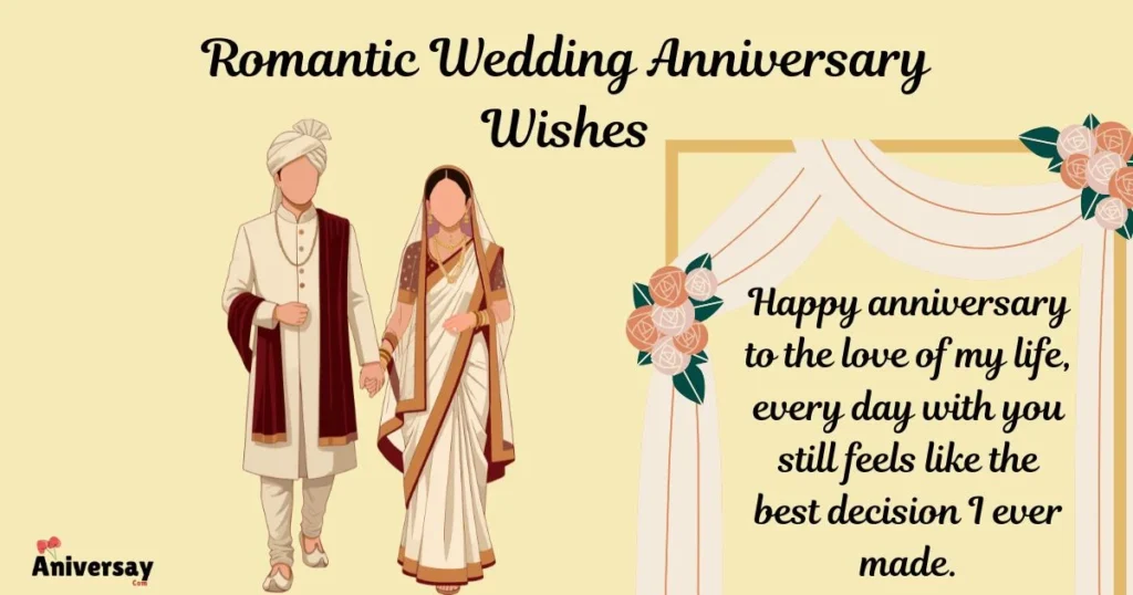 Romantic Wedding Anniversary Wishes