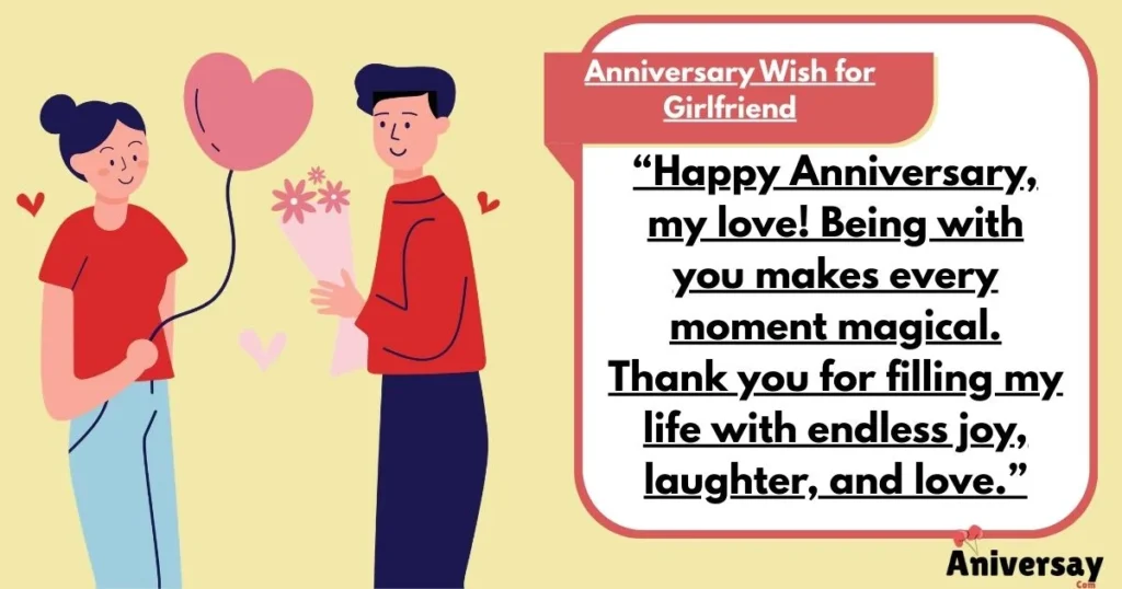 Anniversary Wish For Girlfriend