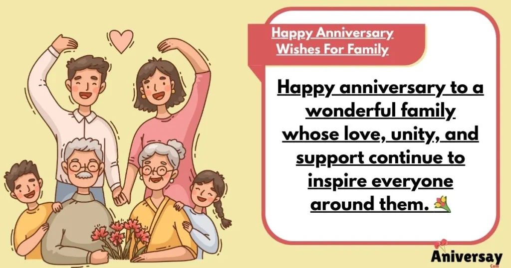 Anniversary Wishes For Family