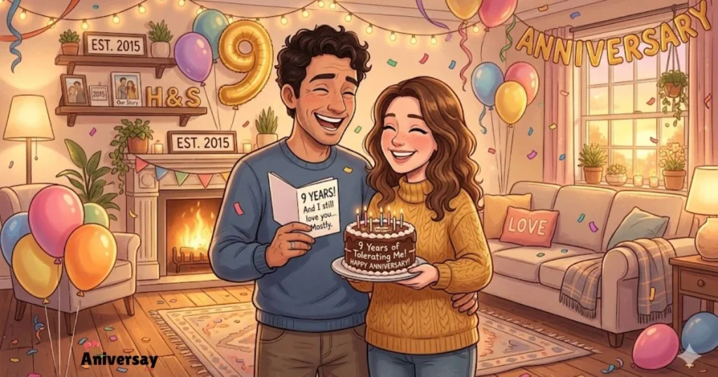 Funny 9th Anniversary Wishes For Your Husband
