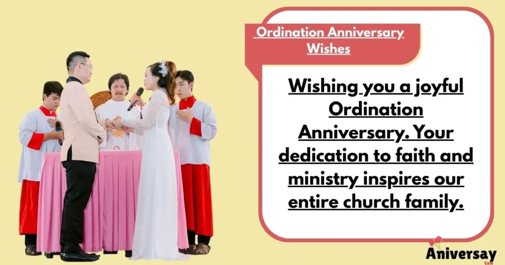 Ordination Anniversary Wishes