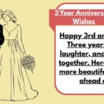 3 Year Anniversary Wishes