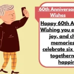 60th Anniversary Wishes