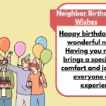 Neighbor Birthday Wishes