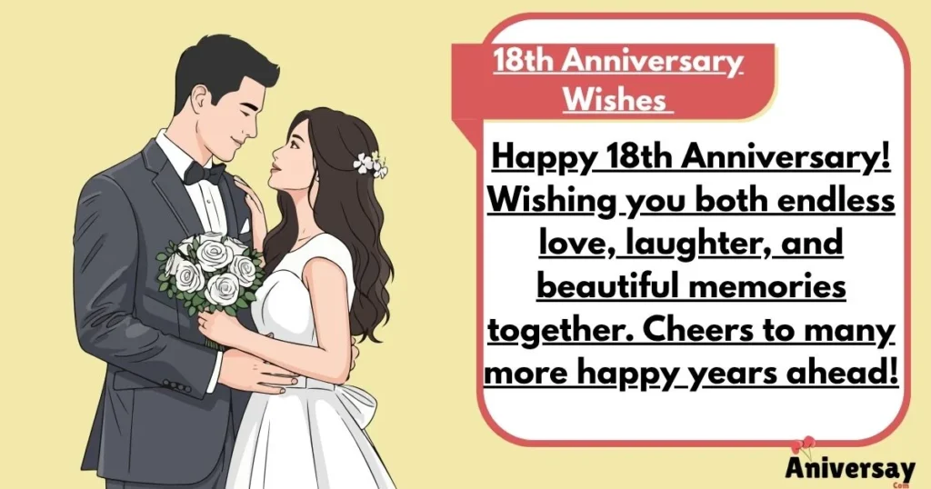 18th Anniversary Wishes