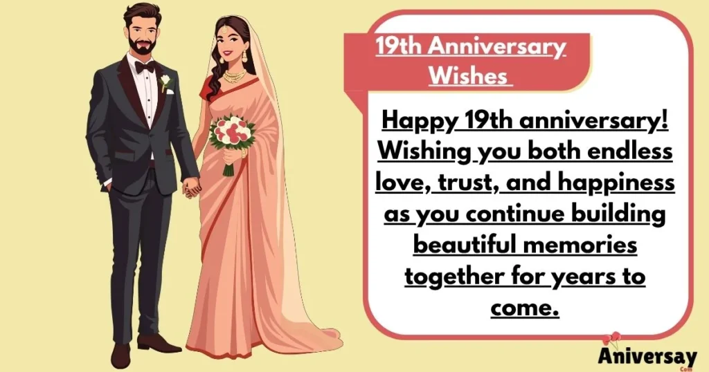 19th Anniversary Wishes