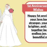 1st Anniversary Wishes