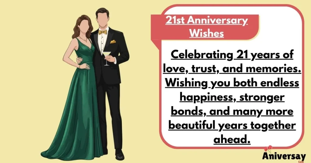 21st Anniversary Wishes