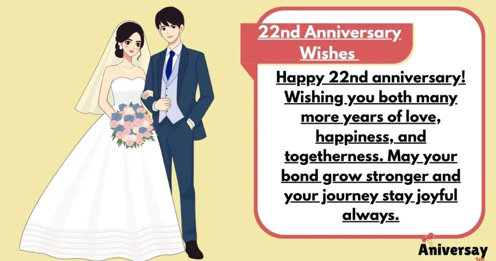 22nd Anniversary Wishes