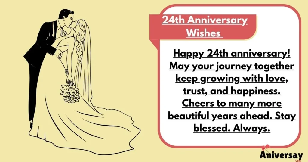24th Anniversary Wishes