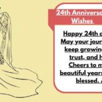 24th Anniversary Wishes