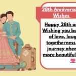 28th Anniversary Wishes