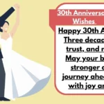 30th Anniversary Wishes
