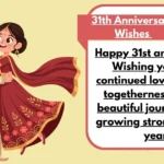 31th Anniversary Wishes