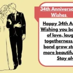 34th Anniversary Wishes