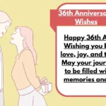 36th Anniversary Wishes
