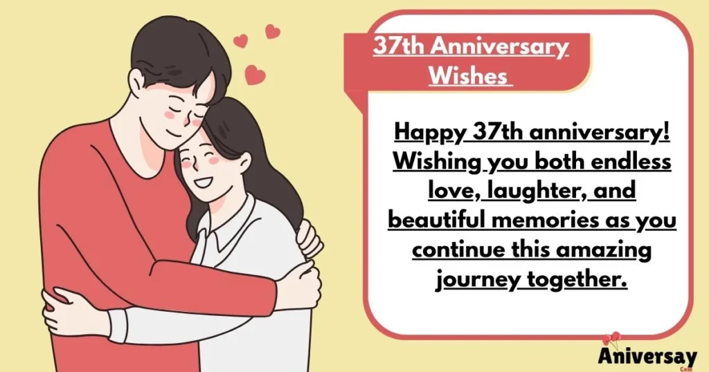 37th Anniversary Wishes