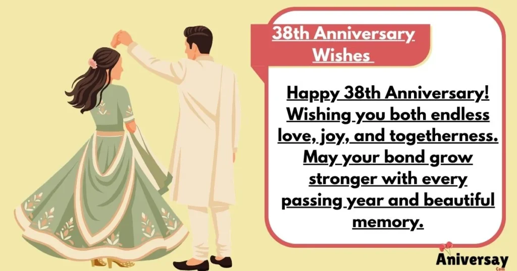38th Anniversary Wishes