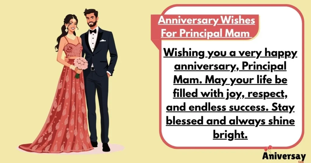 Anniversary Wishes For Principal Mam