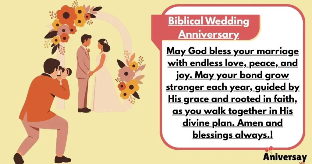Biblical Wedding Anniversary Wishes