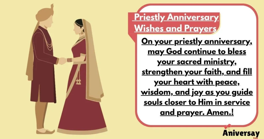 Priestly Anniversary Wishes And Prayers