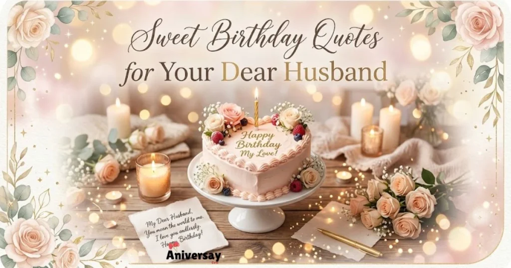 Sweet Birthday Quotes For Your Dear Husband