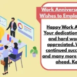 Work Anniversary Wishes To Employee