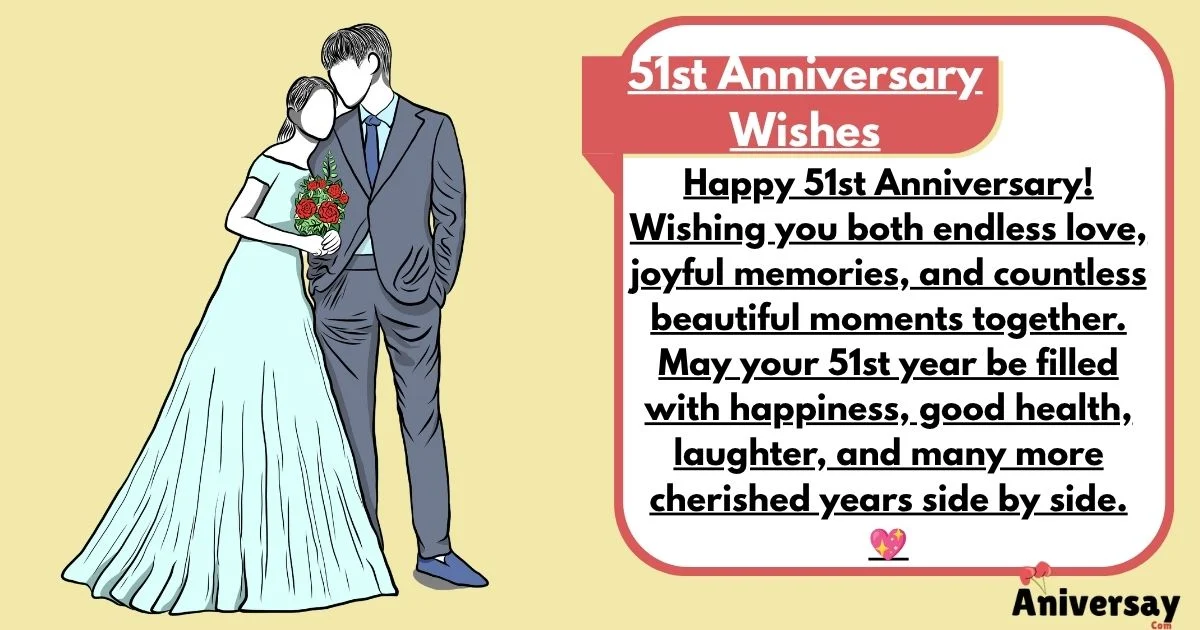 51st Anniversary Wishes